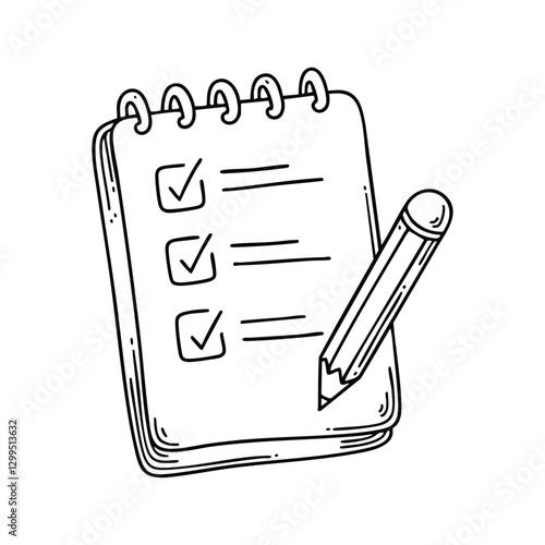 To-do list on a notepad with a pencil resting beside it