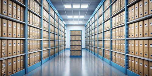 Wallpaper Mural Organized File Storage Area, filing system, data storage,  filing system Torontodigital.ca