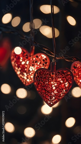 red heart shaped candles