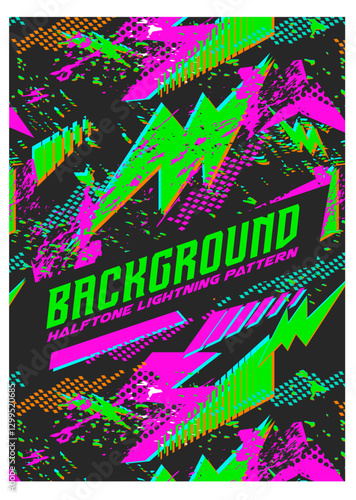 Jersey Design Sublimation abstract grunge camouflage modern, halftone graffiti multicolour, sporty background pattern