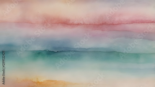 Soft Watercolor Pastel Waves