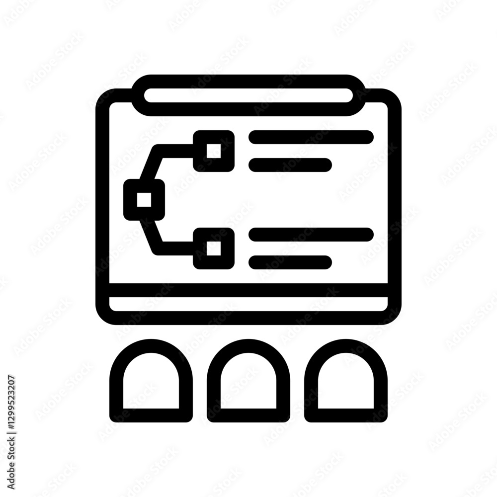 meeting notes line icon meeting notes line icon