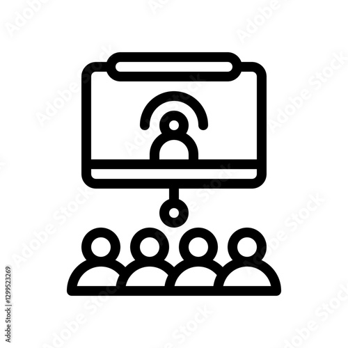 teleconference line icon