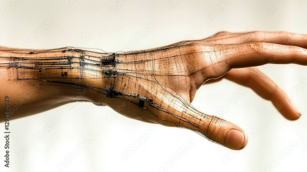 Innovative Prosthetic Hand Designed With Intricate Fingerprint Patterns and a Modern Aesthetic Innovative Prosthetic Hand Designed With Intricate Fingerprint Patterns and a Modern Aesthetic