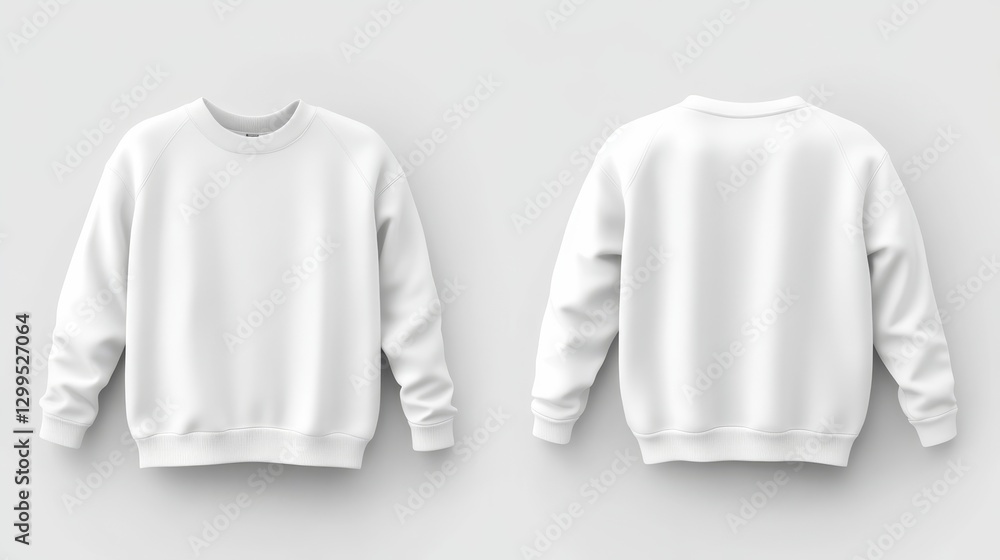 Blank sweatshirt mockup front and back Blank sweatshirt mockup front and back