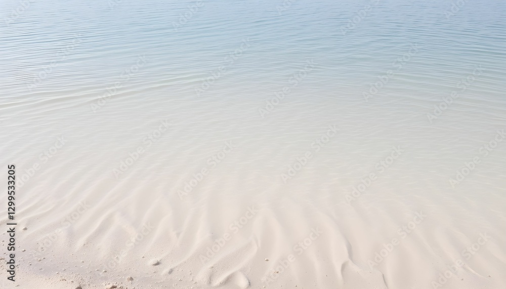 Obraz premium Minimalist seascape, soft pastel colors, horizon line, gentle gradient, tranquil atmosphere, misty sea, hazy sky