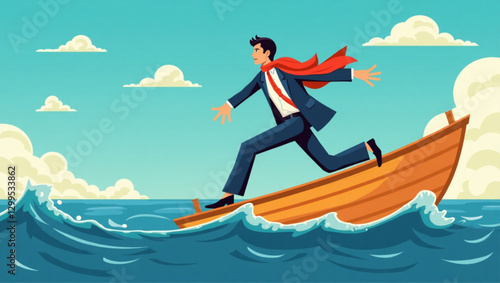 Courageous Leader Navigating Volatile Financial Markets for Business Success