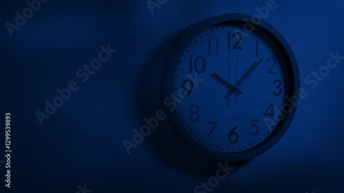 Wallpaper Mural Monster Shadows Over Wall Clock At Night Torontodigital.ca