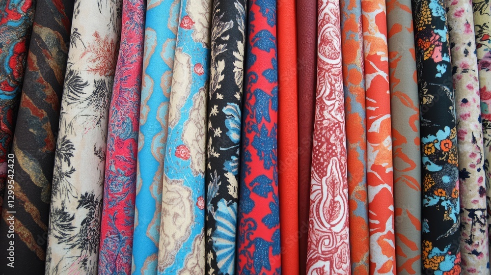 A stylish interior with different wallpaper patterns laid out for selection. A stylish interior with different wallpaper patterns laid out for selection.
