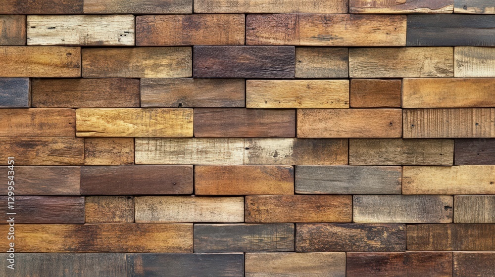 Reclaimed Wood Block Wall Paneling Design Reclaimed Wood Block Wall Paneling Design