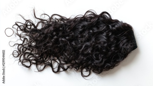 Natural Black Curly Hair Extension for Beauty and Fashion Styling