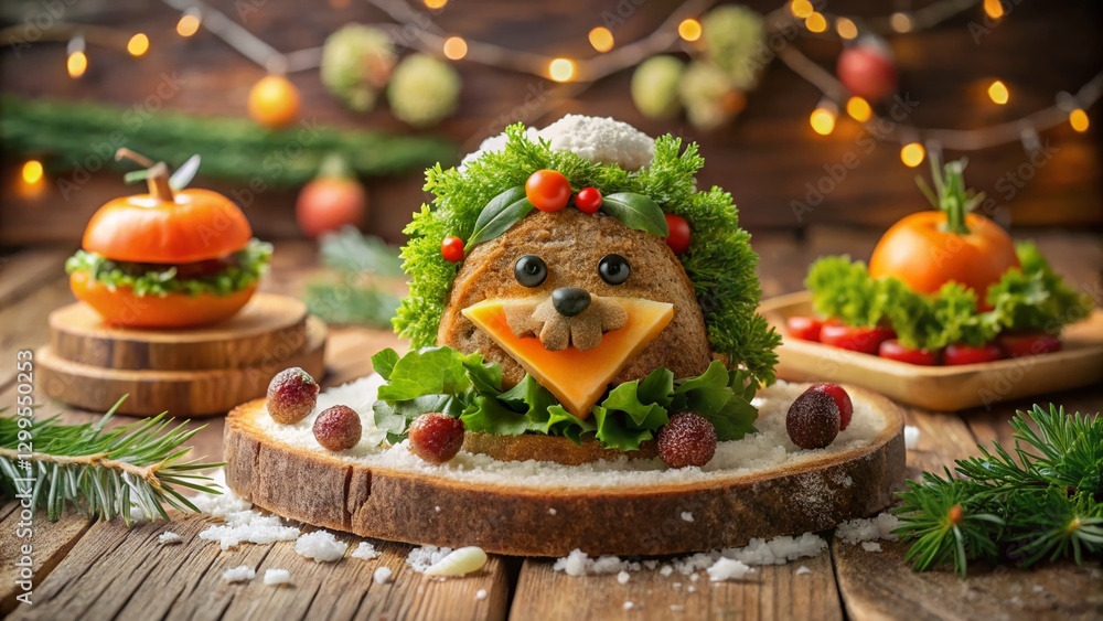 Groundhog Day Feast: A Rustic Winter Table Setting with Groundhog-Shaped Sandwiches Groundhog Day Feast: A Rustic Winter Table Setting with Groundhog-Shaped Sandwiches