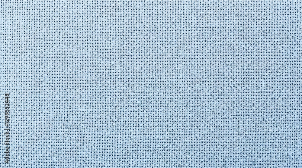 Evenweave Ice Blue Tshirt Material Close-Up, Fine Aida Cloth Texture, Light Color Textile, Perfect for Cross-Stitch Design Projects & Embroidery Art Presentations Evenweave Ice Blue Tshirt Material Close-Up, Fine Aida Cloth Texture, Light Color Textile, Perfect for Cross-Stitch Design Projects & Embroidery Art Presentations