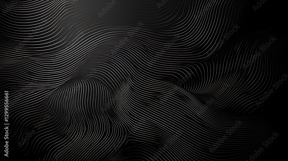 Abstract Dark Lines Flowing Design Background Abstract Dark Lines Flowing Design Background