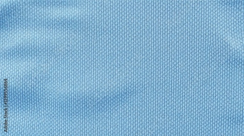 Pale Blue Fine Knit T-Shirt Texture, Lightweight Cotton Blend Fabric, Smooth and Soft Apparel Textile, High Resolution Material Macro Shot