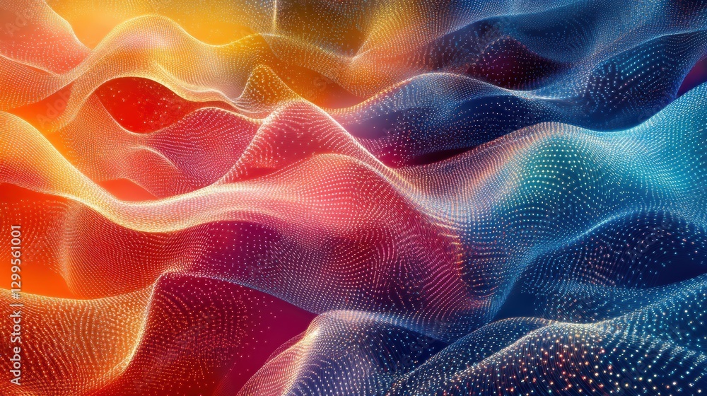 Abstract waves of vibrant color. Abstract waves of vibrant color.