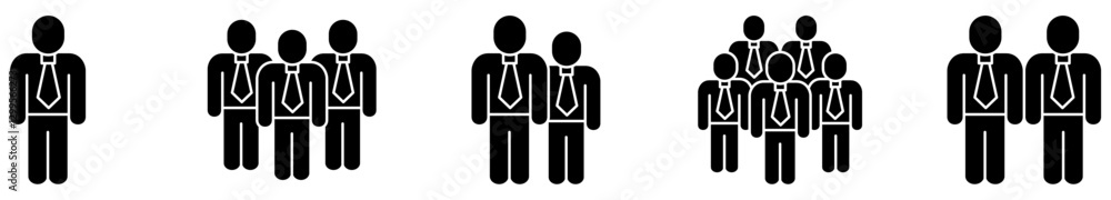 Icon set includes user, person, group, and team icons Icon set includes user, person, group, and team icons