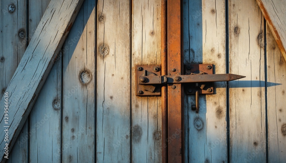 Rustic Wooden Door with Lock Rustic Wooden Door with Lock