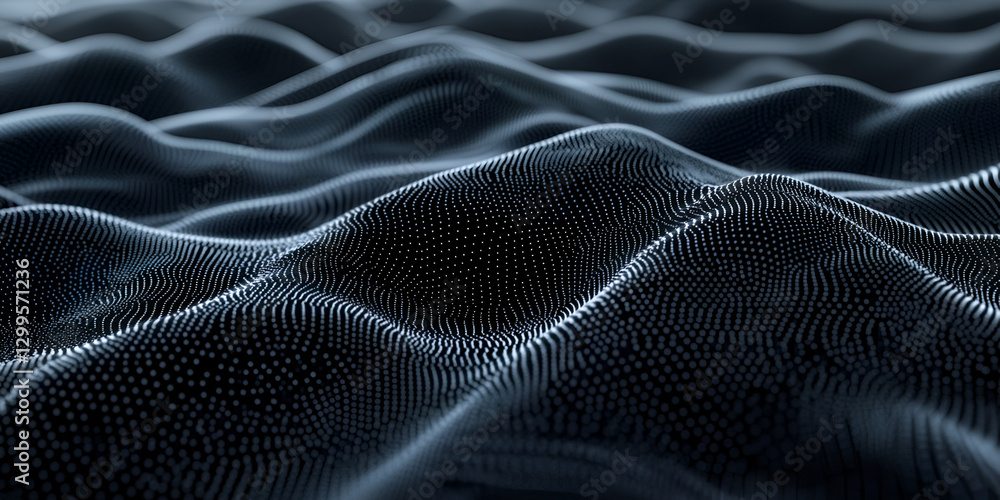 Naklejka premium Futuristic Patterns Symbolizing Cloud and Data Technology