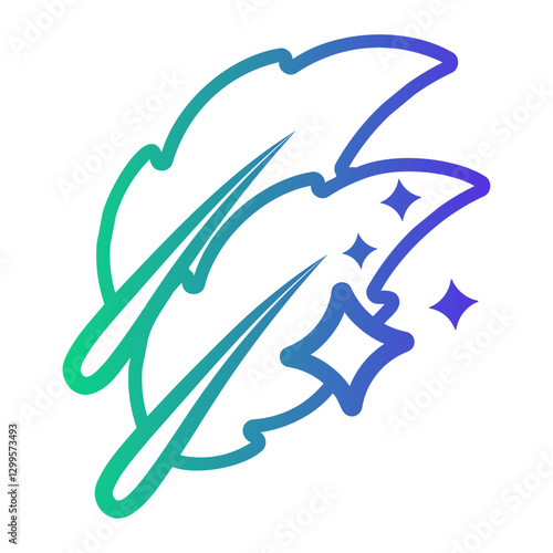 levitation Line Gradient Icon