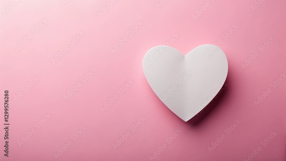 A delicate pink background with an empty paper heart isolated, showcasing its simplicity and elegance, highlighting the beauty of a blank space, isolated object , simple shape A delicate pink background with an empty paper heart isolated, showcasing its simplicity and elegance, highlighting the beauty of a blank space, isolated object , simple shape