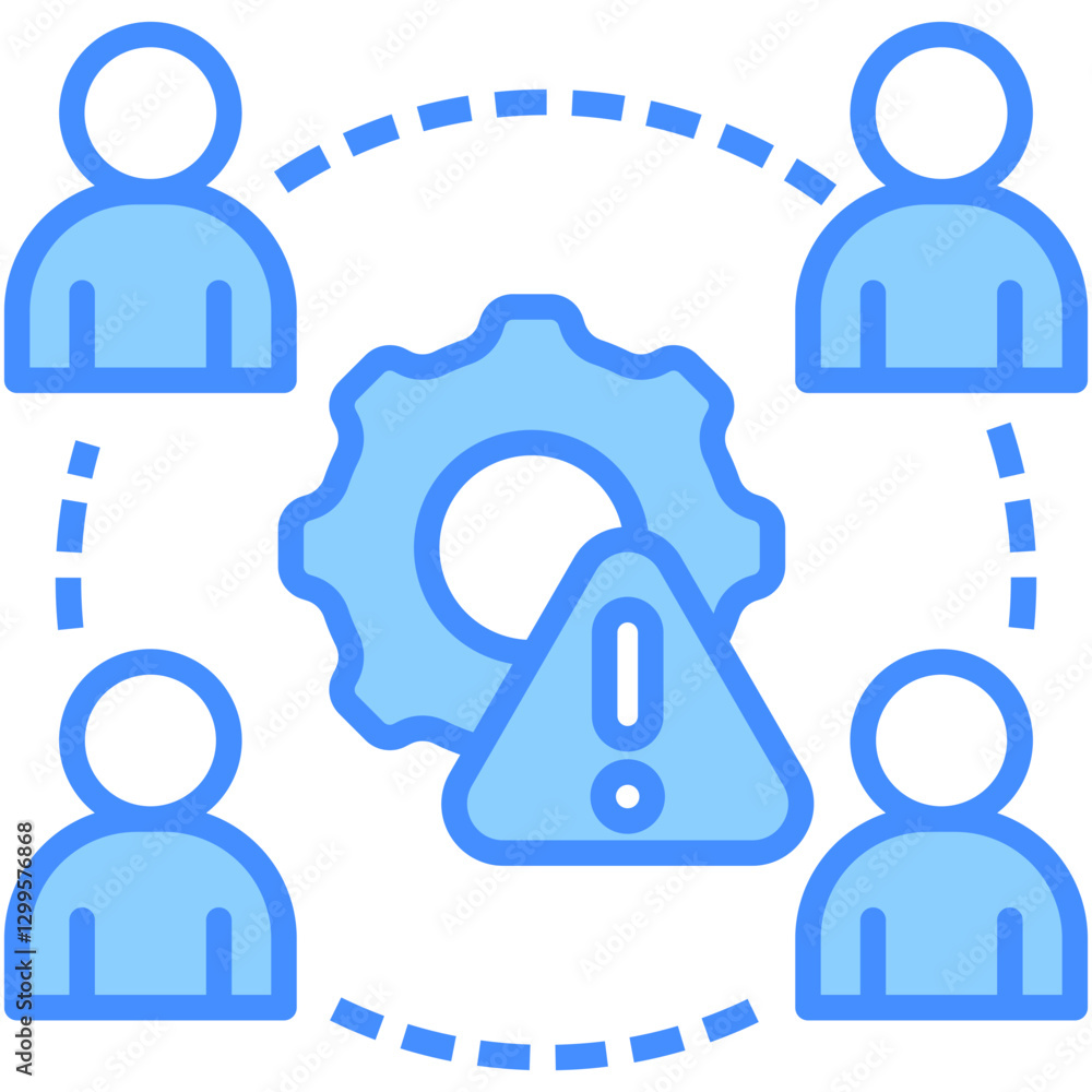 Fototapeta premium Management Icon