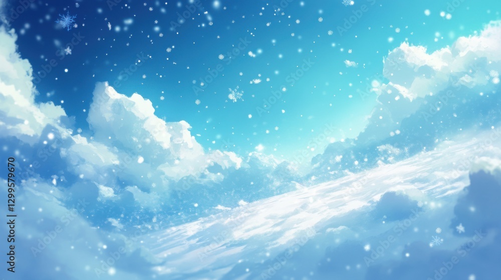 winter wonderland sky snow scene winter wonderland sky snow scene