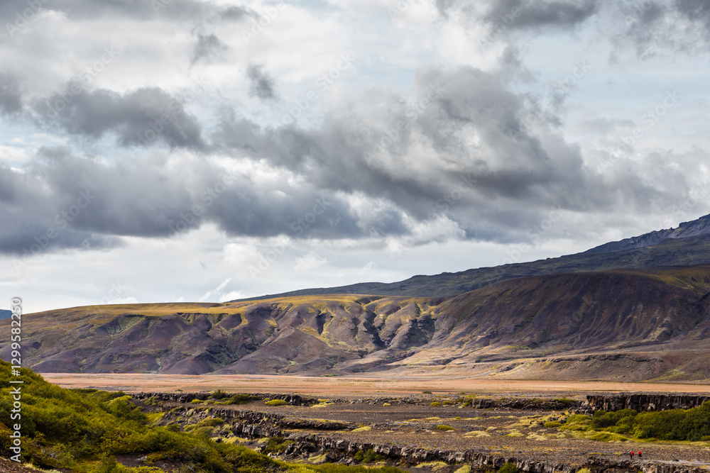 Breathtaking Landscape Scene Showcasing the Majestic Beauty of Iceland s Varying Terrain Under a Dramatic Sky Filled With Textured Cloud Patterns Breathtaking Landscape Scene Showcasing the Majestic Beauty of Iceland s Varying Terrain Under a Dramatic Sky Filled With Textured Cloud Patterns