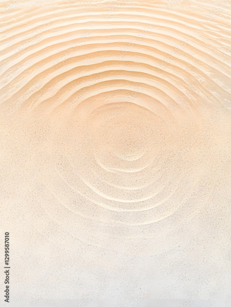 Obraz premium Serene Undulating Waves of Light and Shadow in Warm Earthy Tones