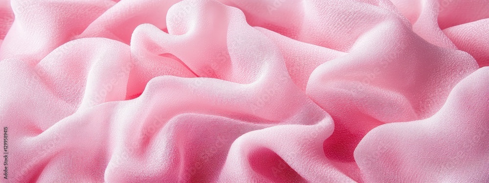 Obraz premium background pink texture silk fabric soft cloth pattern satin abstract. beauty paper curtain red smooth material wave purple color pastel textile girl wall velvet silky noise romantic white glitter