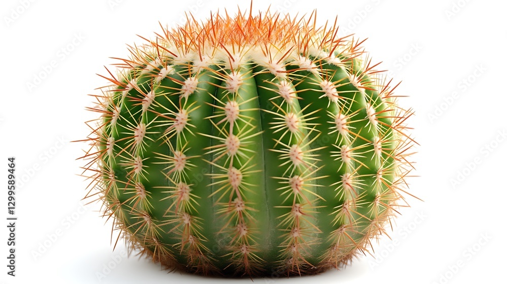 Cactus ball on plain background for garden articles Cactus ball on plain background for garden articles