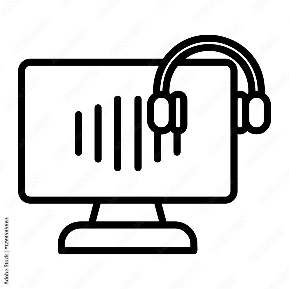 music maker Line Icon music maker Line Icon
