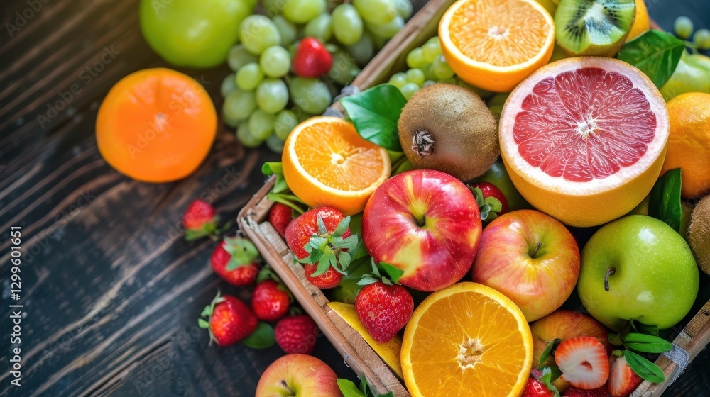 Fruit: A round or oval-shaped food from plants, often sweet and typically enjoyed raw, including varieties like oranges, apples, or pears.
Fruit: A round or oval-shaped food from plants, often sweet and typically enjoyed raw, including varieties like oranges, apples, or pears.