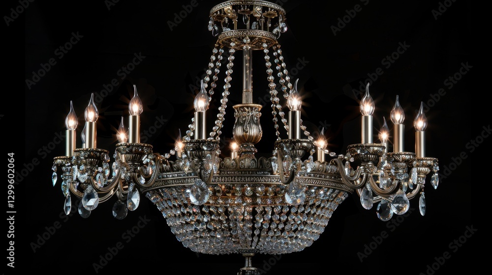 Chandelier: A round, elaborate light fixture with multiple light sources, often found in dining rooms or large spaces, offering both beauty and functional illumination.
Chandelier: A round, elaborate light fixture with multiple light sources, often found in dining rooms or large spaces, offering both beauty and functional illumination.