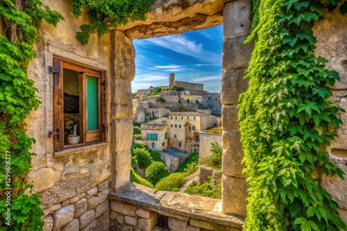 Matera Sassi: Historic House with Ivy-Covered Window, Basilicata, Italy