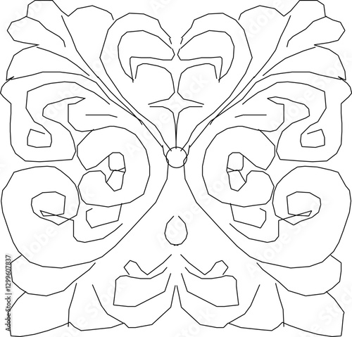 vector sketch illustration silhouette design ornament decoration cornice classic vintage ethnic roman greek  