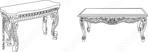 sketch vector illustration silhouette design ornament decoration table garden classic vintage ethnic roman greek  