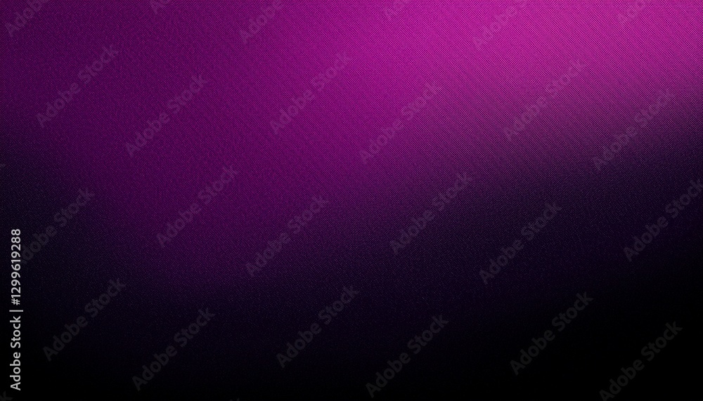 Obraz premium Dark magenta purple black color gradient background, grainy texture effect, web banner abstract design, copy space