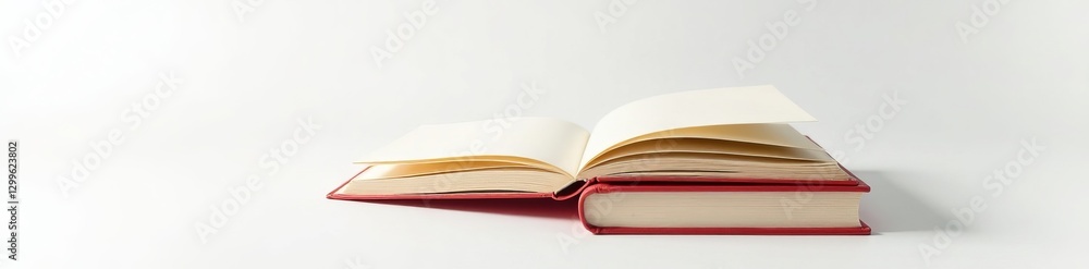 Blank hardcover book with dust jacket on white background, white background, empty, author Blank hardcover book with dust jacket on white background, white background, empty, author