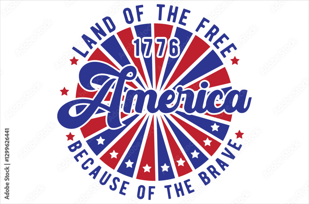 Fourth of July Independence Day Vector illustration, 4th of July greeting in United States national flag colors and hand lettering text Happy, America, USA Flag, USA Holiday, Patriotic, Cut File Fourth of July Independence Day Vector illustration, 4th of July greeting in United States national flag colors and hand lettering text Happy, America, USA Flag, USA Holiday, Patriotic, Cut File