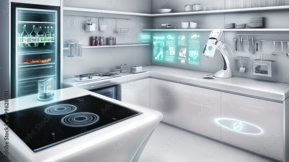 Futuristic Smart Kitchen: A Glimpse into Tomorrow's Culinary Technology Futuristic Smart Kitchen: A Glimpse into Tomorrow's Culinary Technology