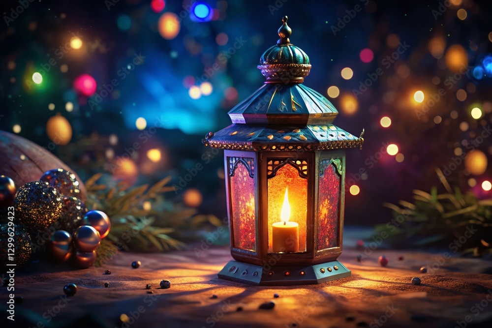 Mystical Candle Lantern Night Event Festive Season Bokeh Dark Background Stock Photo Mystical Candle Lantern Night Event Festive Season Bokeh Dark Background Stock Photo