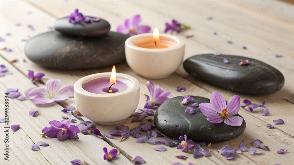 spa still life with candles spa still life with candles