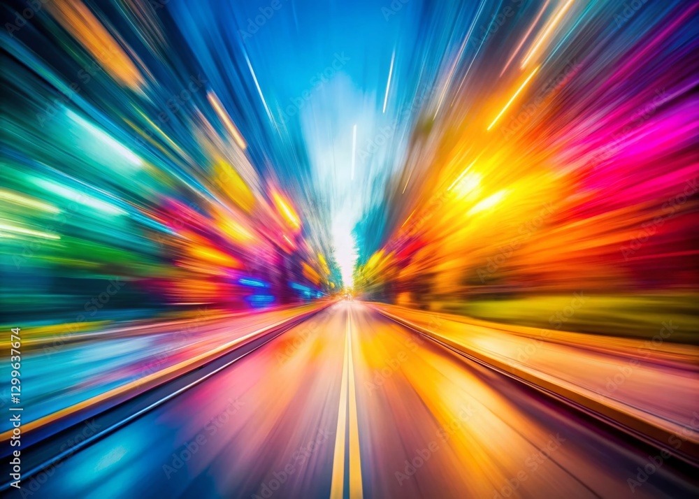 Panning Right: Abstract Motion Blur Photography, Dynamic Energy Concept Panning Right: Abstract Motion Blur Photography, Dynamic Energy Concept