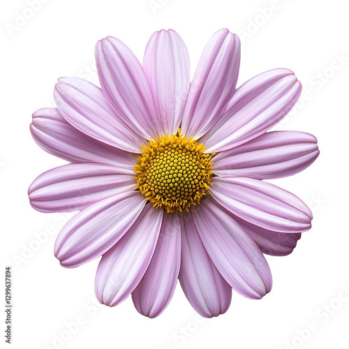 Pink Daisy Flower Bloom Isolated Background soft plant image isolated on transparent background