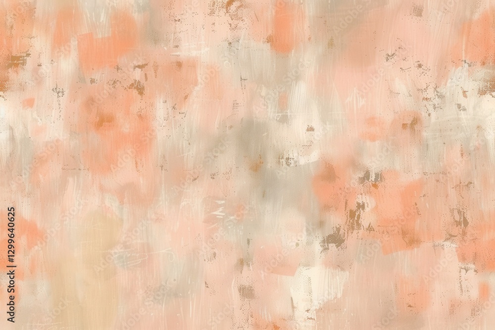 Fototapeta premium Peach and beige abstract brush strokes background for artistic design and use