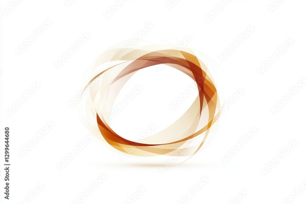 Abstract Swirling Light Shapes on White Background for Design Purpose Abstract Swirling Light Shapes on White Background for Design Purpose