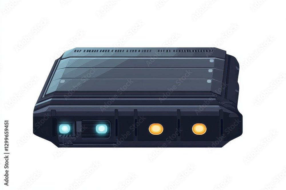 Fototapeta premium Sleek Modern Illustration of a Futuristic Technology Device