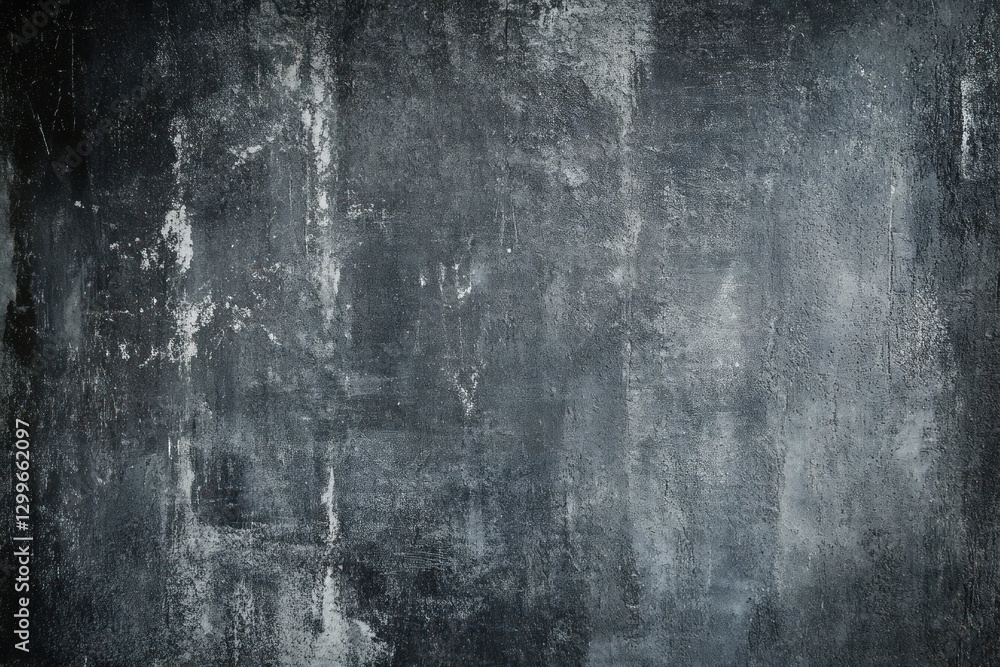 Fototapeta premium Dark gray textured background with grunge, distressed, and scratched surface.