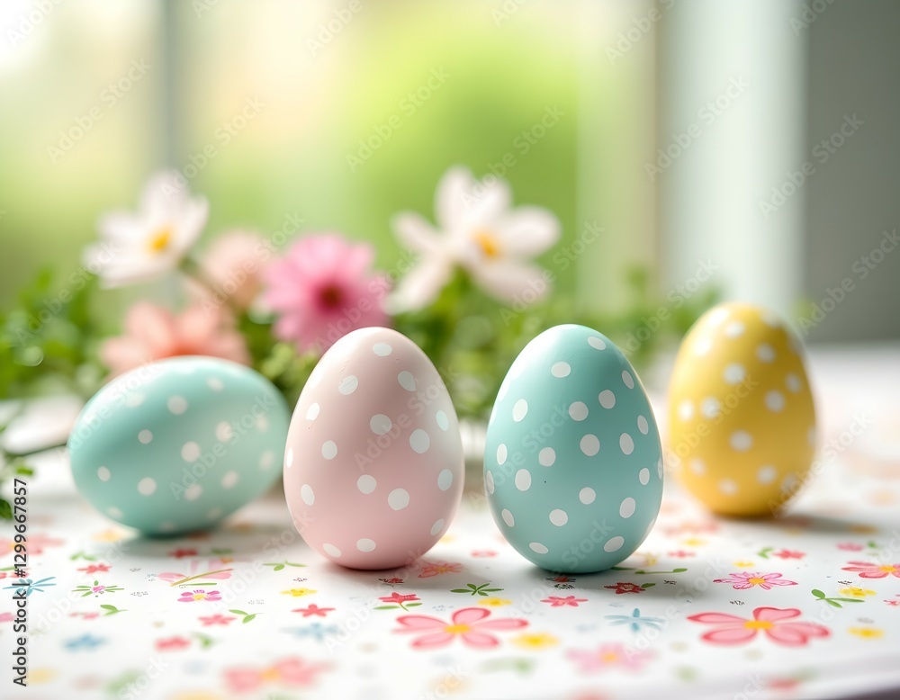 Fototapeta premium Happy Easter illustration